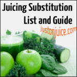 Juicing Substitution List 